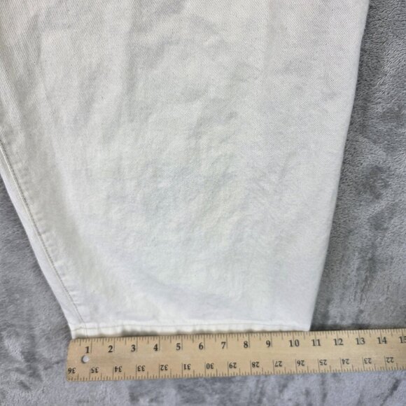 Banana Republic Jeans Womens 26 Ecru High-Rise Relaxed Wide Leg Premium Denim - Picture 7 of 13